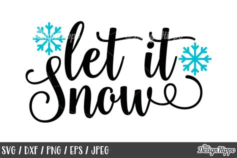 Download Let it Snow SVG Cut Files Easy Edite